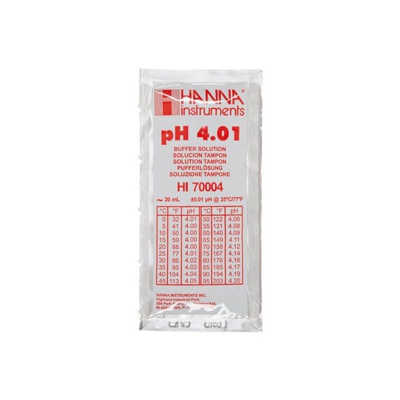 Calibrador PH4 - Sobre 20 ml - Hanna
