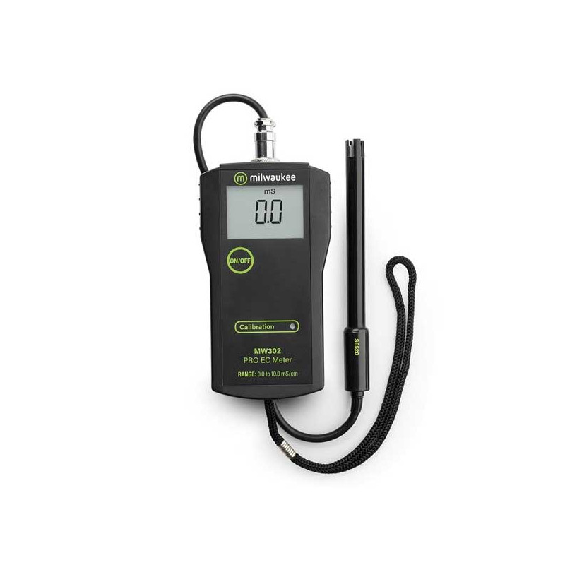 Medidor EC MW302 portatil con sonda - Milwaukee